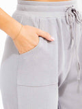 High Waist Casual Straight Pants for Women – Soft Loose Drawstring Trousers for Autumn & Winter